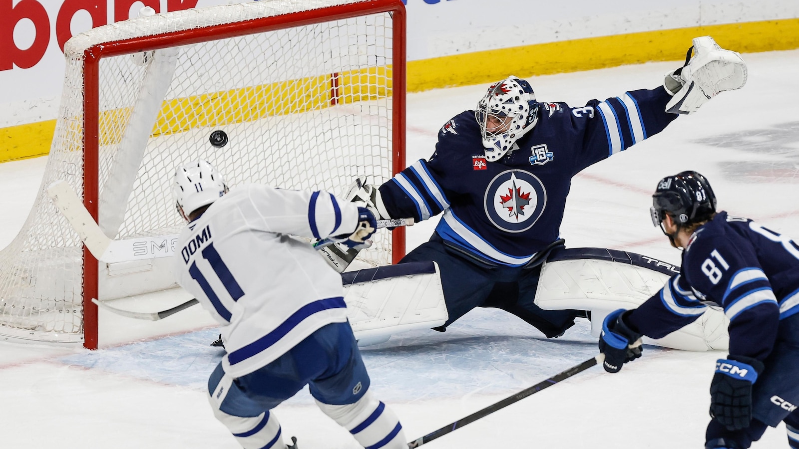 Max Domi scores in overtime to cap Maple Leafs' rally in 4-3 win over Jets