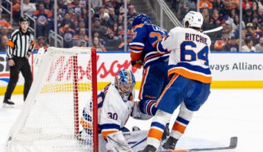 Sorokin's NHL-leading fifth shutout and Duclair's late goal lift Islanders over Oilers 1-0