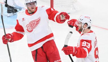 DeBrincat's goal, 2 assists lead Red Wings over Canadiens 4-0