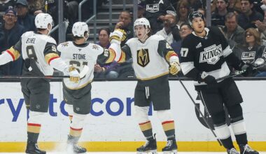 Stone scores in OT, Eichel had 3 assists in Golden Knights' 3-2 win over Kings