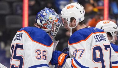 Jarry makes 31 saves in Oilers' 6-0 victory as Canucks drop 10th straight