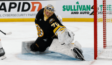 Korpisalo makes 28 saves, Bruins cruise to win against Flames