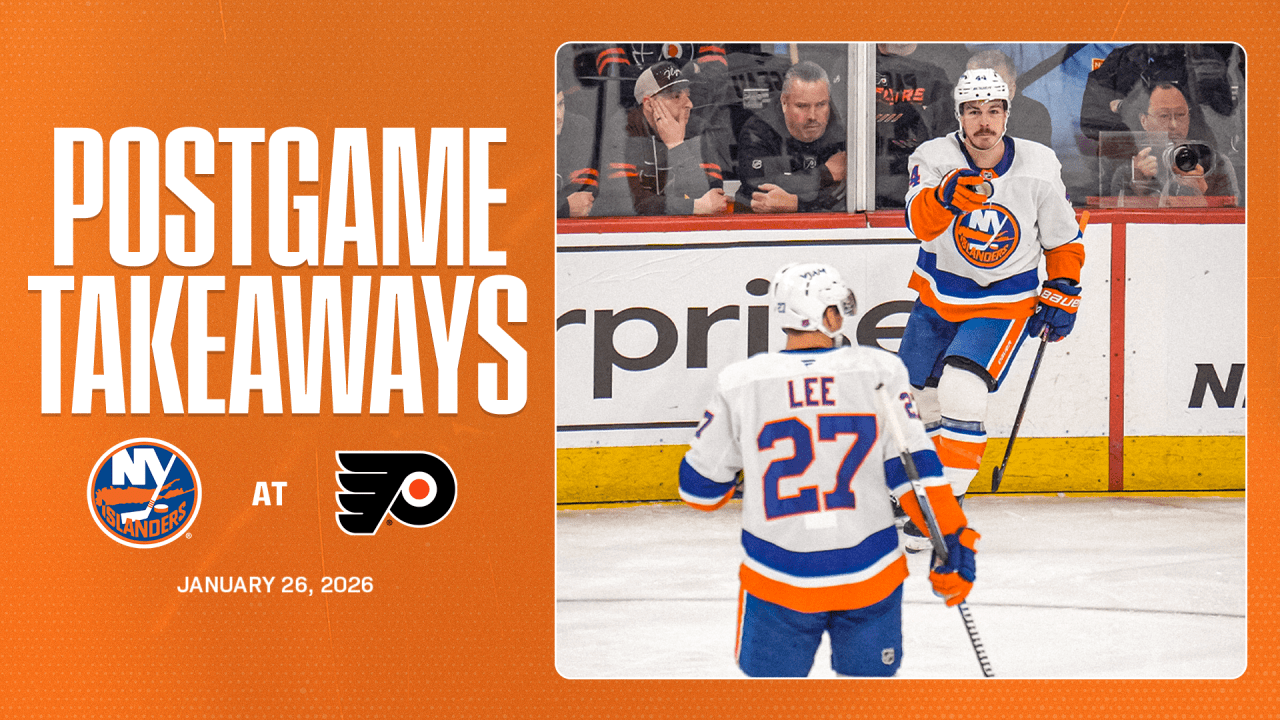 Takeaways: Islanders Shut Out Flyers 4-0