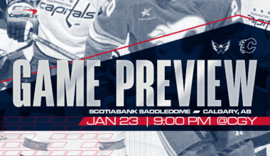 Caps Face Critical Contest in Calgary 