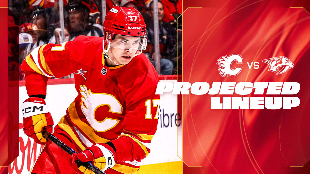 Projected Lineup - Flames vs. Predators