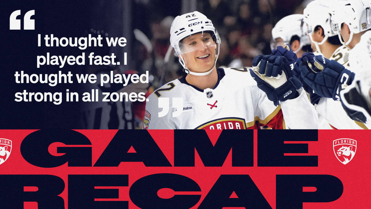 RECAP: Panthers 3, Senators 2