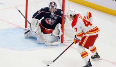 Flames fall to Blue Jackets in Bowness' debut as coach