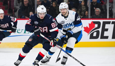 Team USA forward Jack Hughes (86). Mandatory Credit: David Kirouac-Imagn Images
