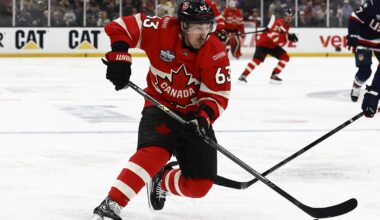 Brad Marchand, Patrice Bergeron celebrating a goal