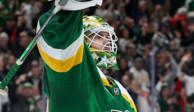 If the Minnesota Wild are going to trade goaltender Jesper Wallstedt, there could be an intriguing package to make it worth the while. Mandatory Credit: Matt Krohn-Imagn Images