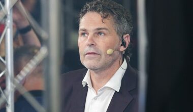 Jaromir Jagr seen during IIHF Ice Hockey World Championship 2024 final match between Sweden and Poland at O2 Arena Prague. He now says he expects to retire after the season