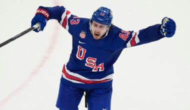 Quinn Hughes Takes SNL Shot