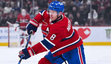 Mike Matheson of the Montreal Canadiens NHL