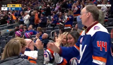 Mathew Barzal with a Goal vs. Nashville Predators