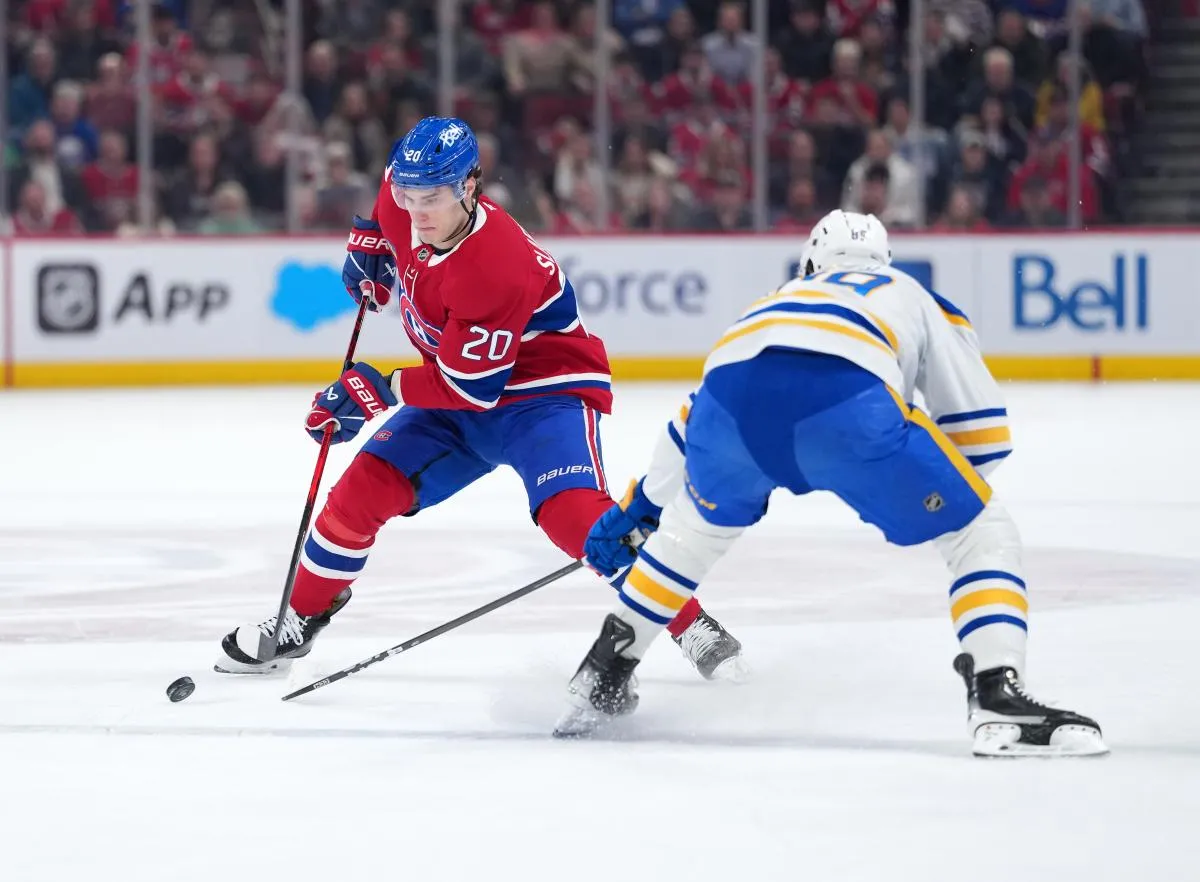 Juraj Slafkovsky receives special treatment as Martin St-Louis pulls him aside at practice