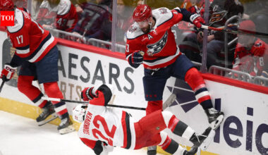 NHL Player Safety clears Tom Wilson after a hit on Logan Stankoven in the Capitals and Hurricanes game | NHL News