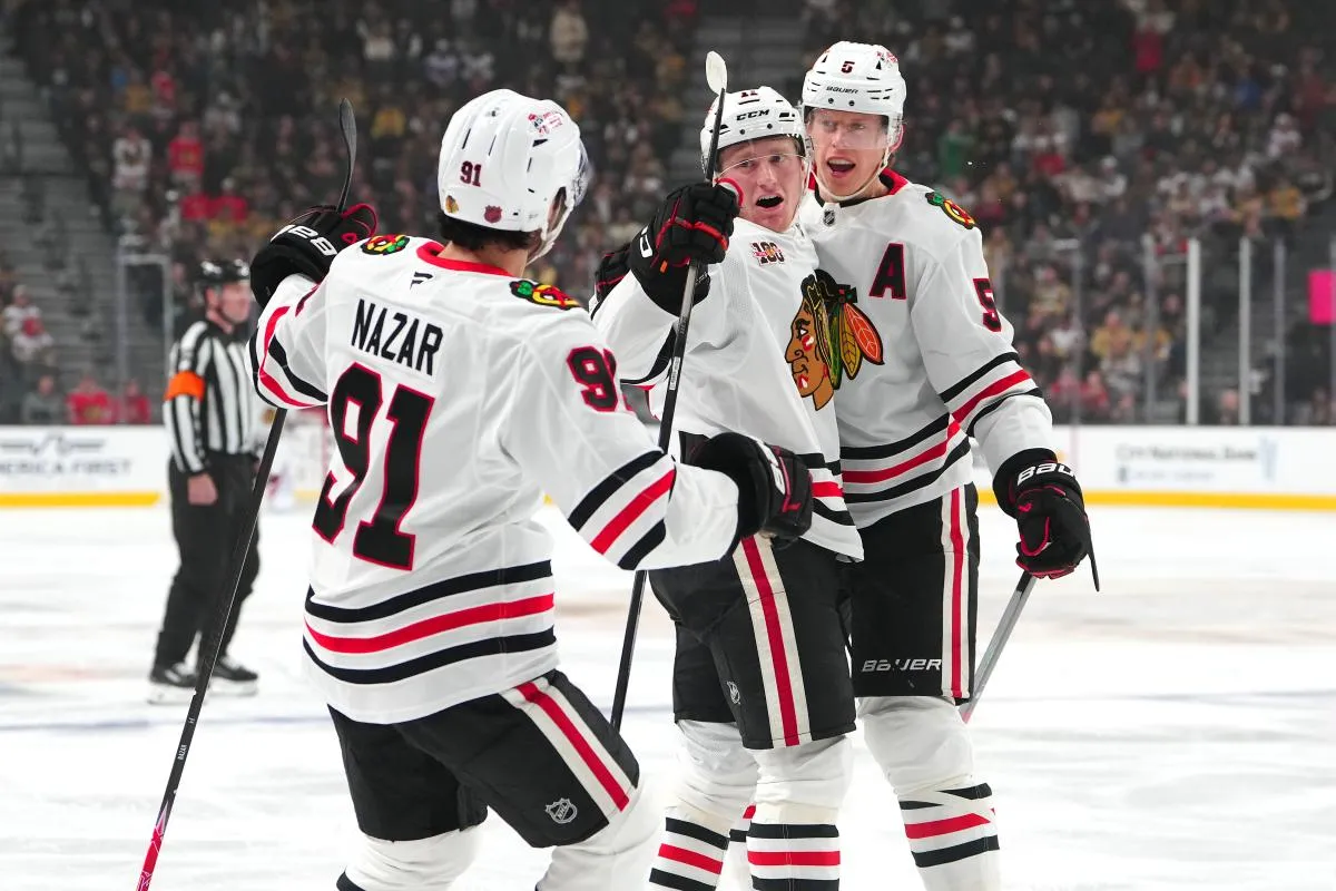 Chicago Blackhawks sending 21-year-old rookie to the AHL's Rockford IceHogs