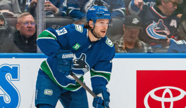 Teddy Blueger Vancouver Canucks NHL