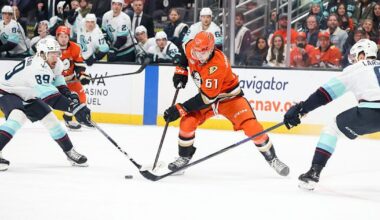 Gauthier scores 25th goal, Kraken lose 4-2 to Ducks