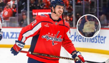 Anthony Beauvillier gives stick to fan wearing Islanders jersey at Capitals-Flyers game: ‘Only here for Beau’