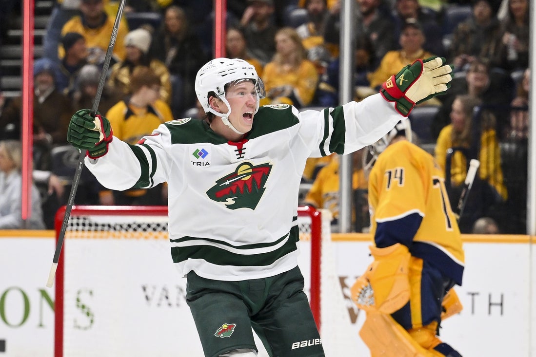 NHL roundup: Matt Boldy posts hat trick in Wild's OT win over Predators