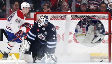 Connor Hellebuyck’s stunned reaction after Lane Hutson’s brilliant goal goes viral