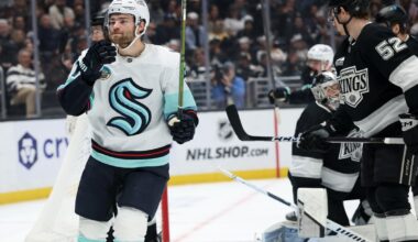 Shane Wright pots 2 goals as Kraken defeat host Kings