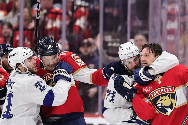The matchup between the Tampa Bay Lightning and Florida Panthers went completely insane as wild action erupted late in the game.