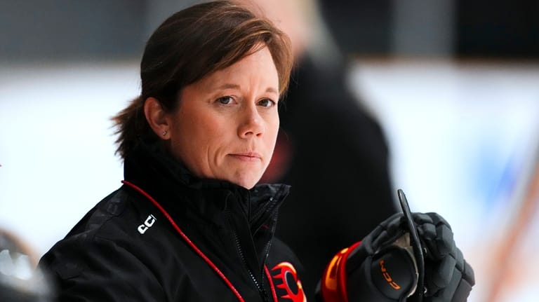 Ottawa Charge head coach Carla MacLeod looks on during a...