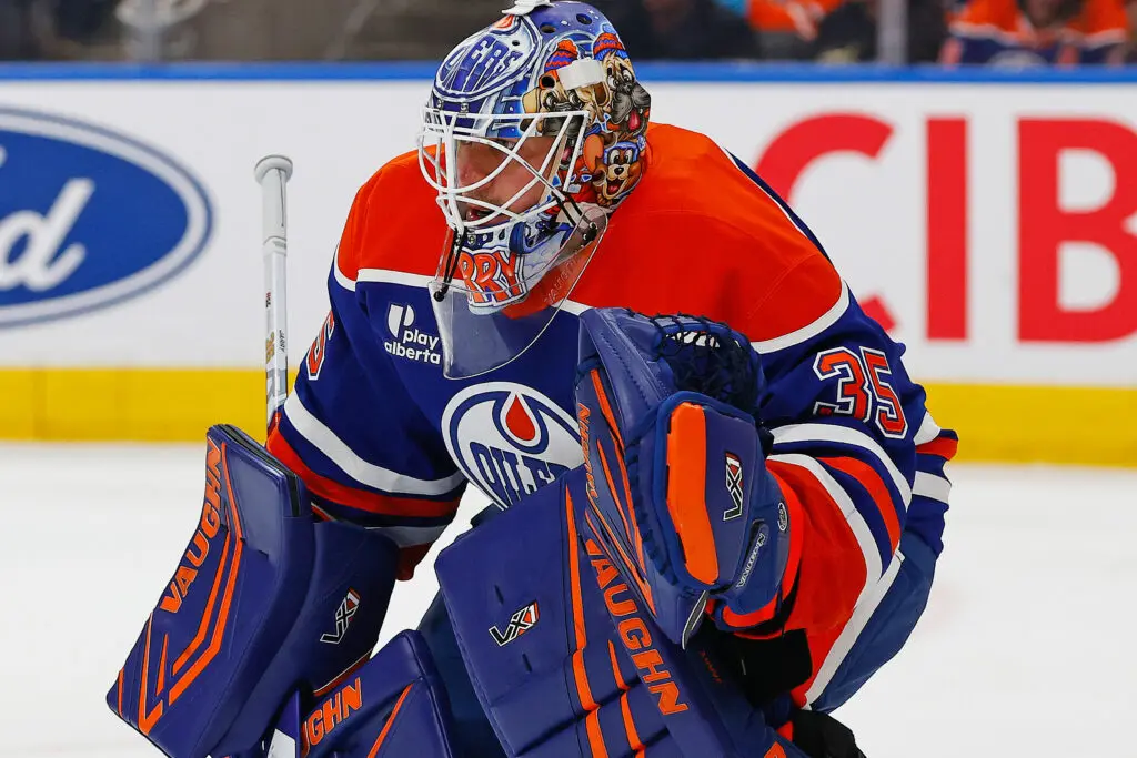 Edmonton Oilers goaltender Tristan Jarry