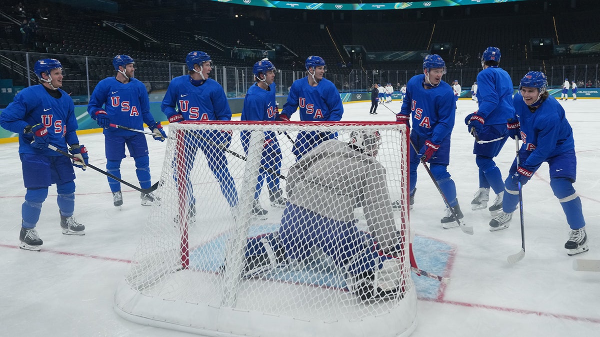 Team USA practices
