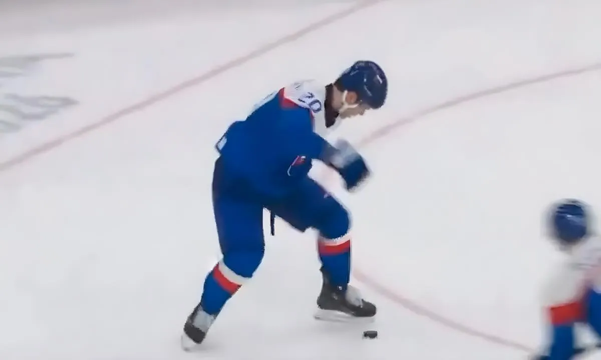 Video review reveals possible officiating error on Slovakia goal involving Juraj Slafkovsky