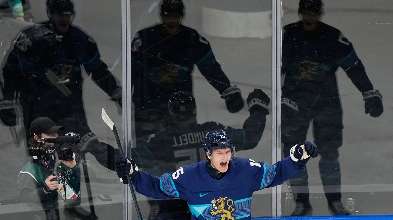 Finland earns feisty win over Sweden in Olympic men's hockey