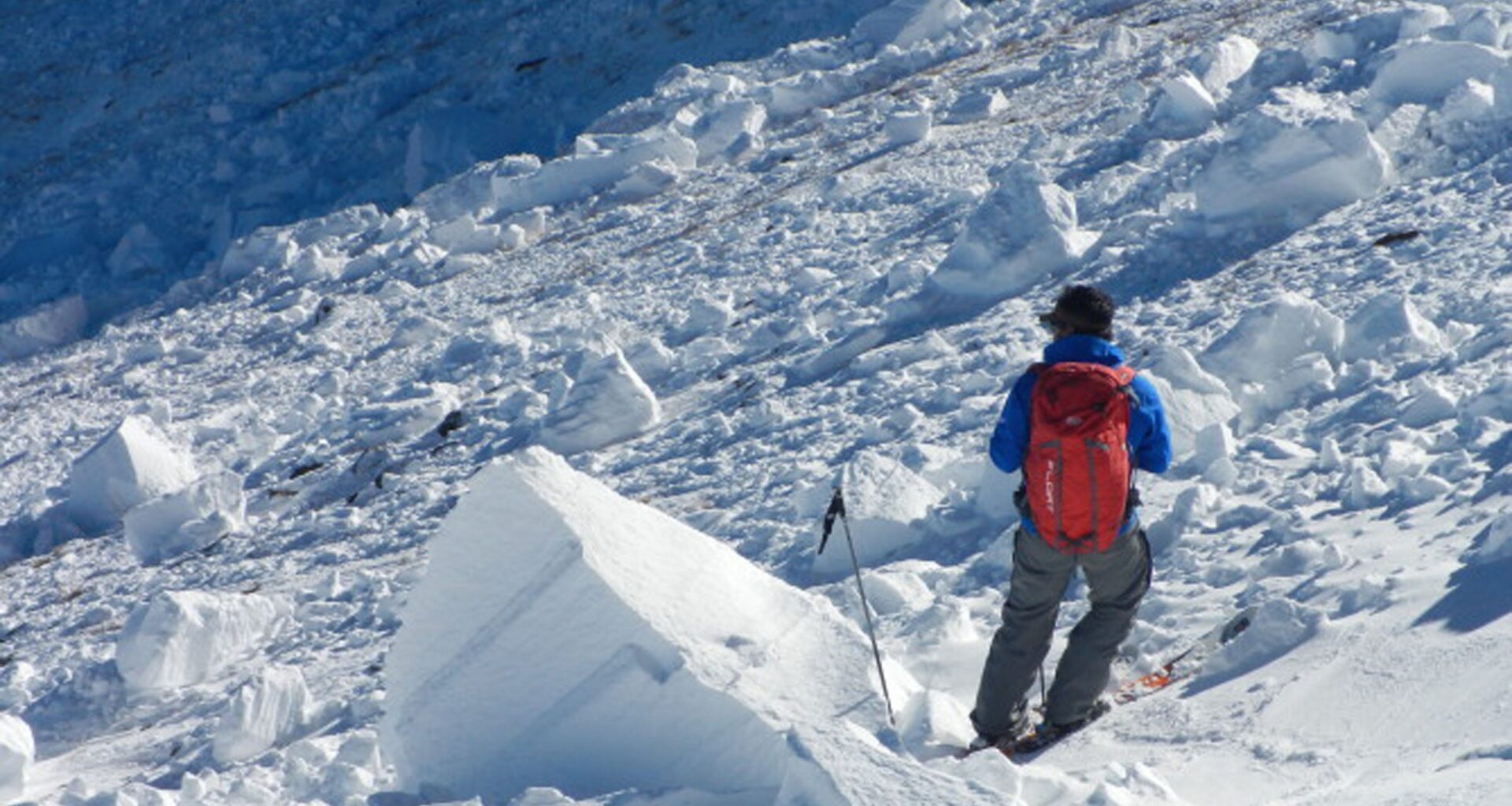 The slide occurred on a 38-degree slope on Bald Mountain's east side, near the town of Breckenridge. "This was an usually large avalanche for this time of year," said CAIC forecaster Scott Toepfer, who visited the debris field the next day.