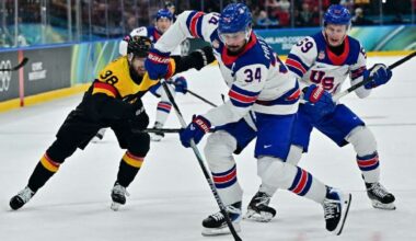 Clayton Keller makes Olympic debut in recap of 5th day of men's hockey at the Olympics