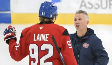 Patrik Laine misses practice with injury as questions grow about what’s next