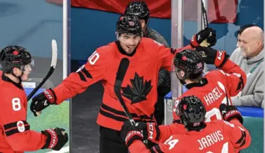 Olympic staff member under scrutiny after dangerous sequence following Nick Suzuki game-tying goal