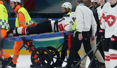 Kevin Fiala stretchered off vs. Canada, and the update is worse than hoped