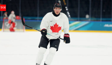 Nick Suzuki reflects on "blacking out" during epic game-tying goal in Winter Olympic quarterfinals | NHL News