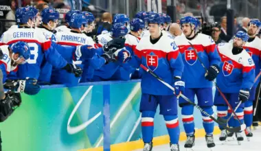 Juraj Slafkovsky drops Matthew Tkachuk in heated Olympic semifinal clash