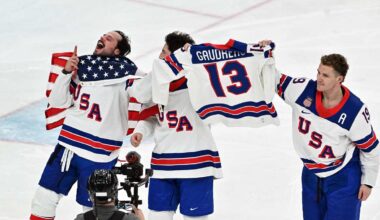 Johnny Gaudreau honored after Team USA men's hockey wins gold