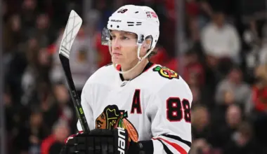 Former Blackhawk Patrick Kane congratulates Team USA anyway, but the Olympic gold still stings