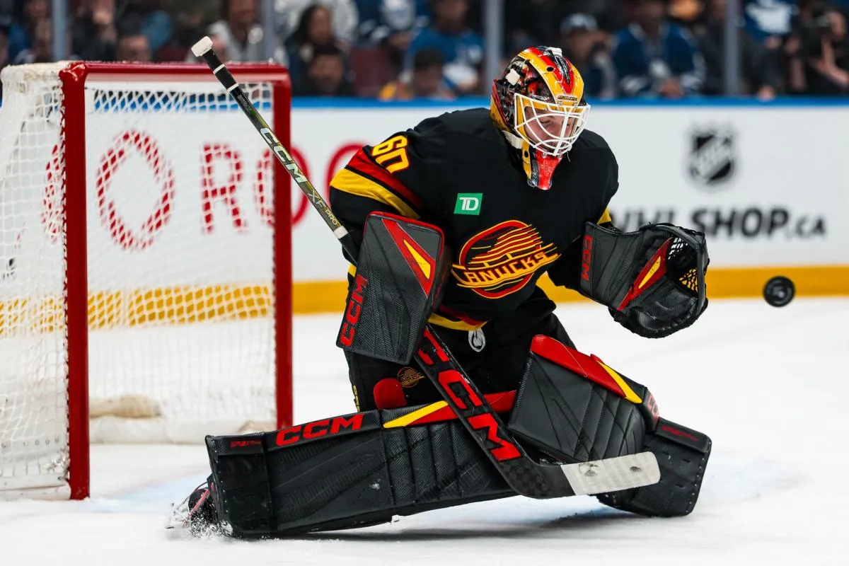 Vancouver Canucks announce roster move under emergency conditions involving rookie netminder