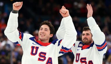 US men's hockey stars talk American pride
