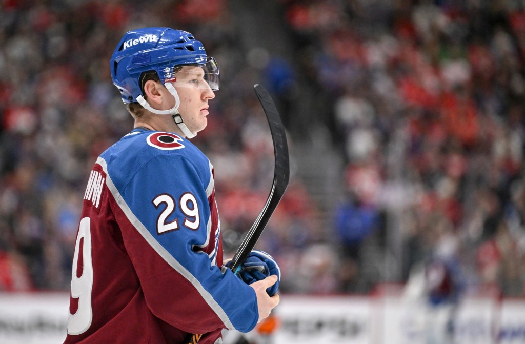 Avalanche star Nathan MacKinnon misses first game after Olympics