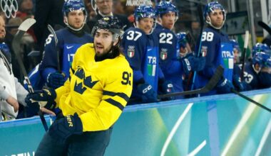 Rangers’ Mika Zibanejad scores, adds assist in Sweden’s Olympic nail-biter over Italy
