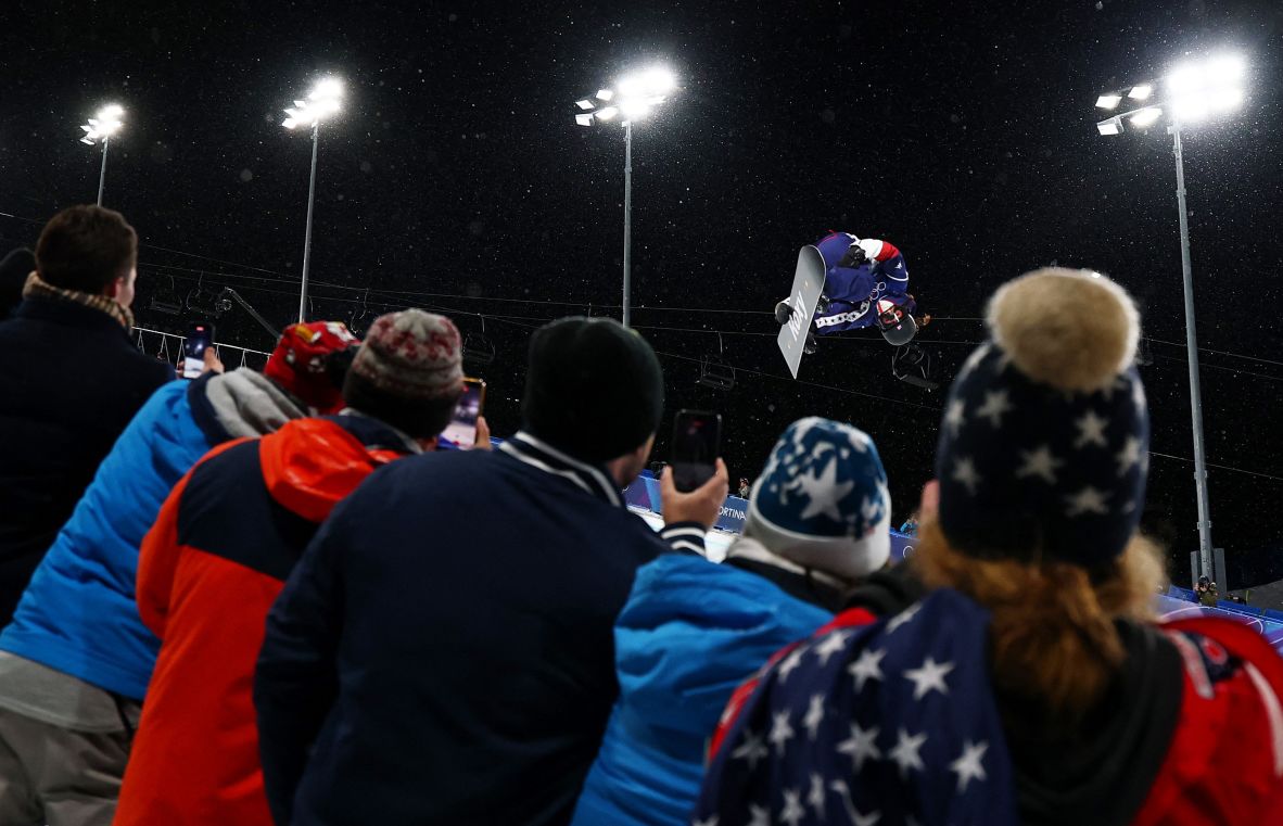 American snowboarder Chloe Kim competes in the halfpipe final on Thursday, February 12. Kim, who won the event in the past two Olympics, <a href=