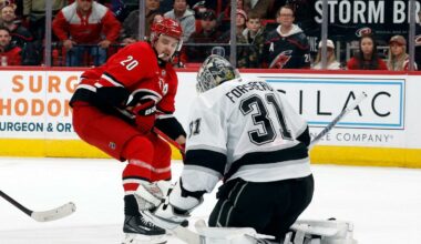 Aho's overtime goal lifts Hurricanes to 3-2 win over Kings
