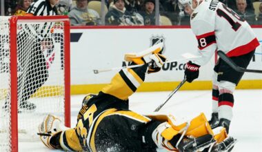 Penguins' winning streak ends with ugly loss to Senators