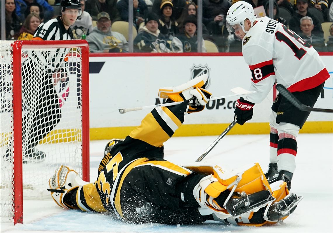 Penguins' winning streak ends with ugly loss to Senators